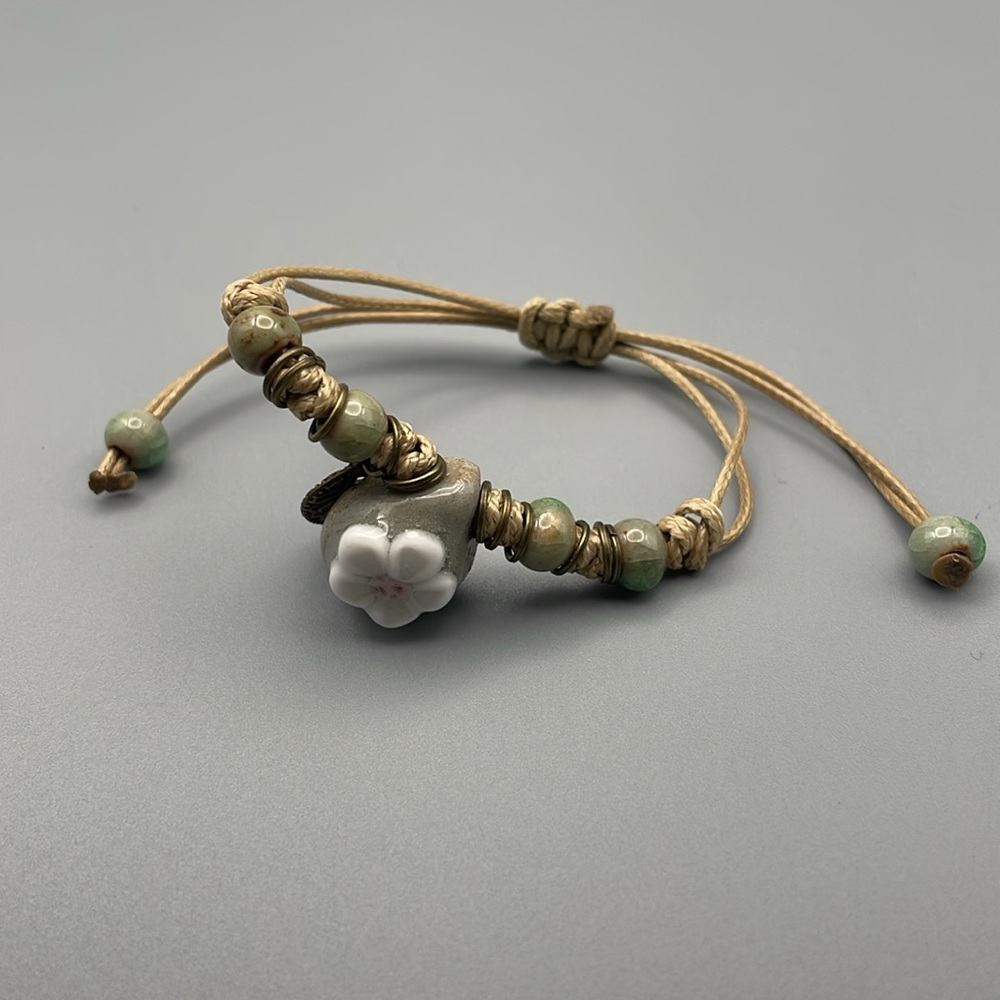 Bohemian Floral Charm Bracelet - Picture 3 of 7